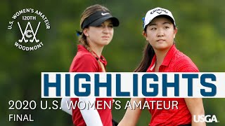 2020 US Womens Amateur Final Rose Zhang vs Gabriela Ruffels  Every Televised Shot [upl. by Thar218]