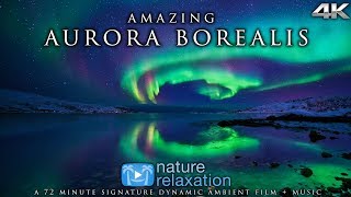 RealTime Northern Lights in 4K  Healing Music  Alaskas Auroras  Nature Relaxation Film [upl. by Acsisnarf988]