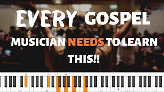 BEGINNERS GOSPEL PIANO LESSON  Basic Gospel Chord Progression [upl. by Guthry]