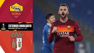 Roma vs Braga Extended Highlights  UCL on CBS Sports [upl. by Earissed988]