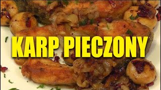 Karp pieczony z pieczarkami i cebulką👌Smakkujawpl [upl. by Snowman]