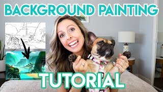 BACKGROUND PAINTING TUTORIAL [upl. by Hedgcock]