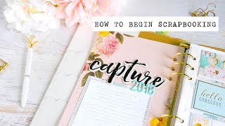 How to Begin Scrapbooking [upl. by Reyotal]