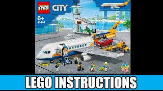 LEGO Instructions How to Build LEGO Passenger Airplane  60262 LEGO CITY [upl. by Gibby]