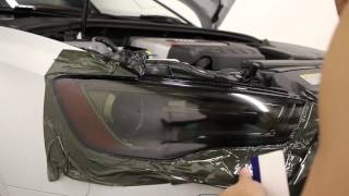 HOW TO Tint  Smoke Headlights using vinyl overlays  DIY [upl. by Pegma]