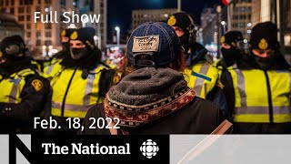 CBC News The National  Police move in to end Ottawa protest [upl. by Sapphira728]