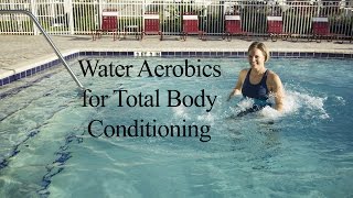 Water Aerobics Total Body Strengthening amp Cardio AQUA WORKOUT WECOACH [upl. by Ennayehc]