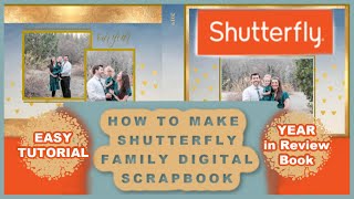 HOW TO MAKE SHUTTERFLY PHOTO BOOK [upl. by Neemsay]