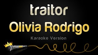 Olivia Rodrigo  traitor Karaoke Version [upl. by Dranyl]