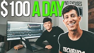 HOW TO MAKE 100 A DAY AS A BEGINNER INVESTOR [upl. by Eislel]