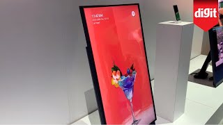 Heres A TV You Can Flip Sideways For Vertical Video Content Samsung Sero TV From CES 2020 [upl. by Kristel]