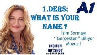 SIFIRDAN İNGİLİZCE 1DERS Common QuestionsWhat is your name [upl. by Carlick]