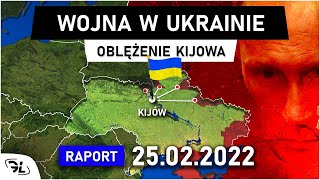 Raport z wojny UKRAINA  ROSJA  25022022 [upl. by Thorin]