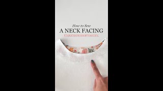 ✨How to Sew a Neck Facing✨ This is the easiest thus my forever favourite method [upl. by Martin]