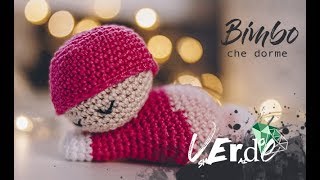 TUTORIAL  Come fare un neonato sdraiato bomboniera alluncinetto [upl. by Airetal]